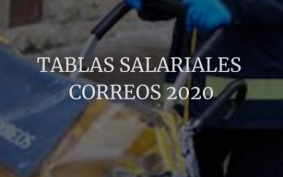 Tabla salarial 2020 -incluye el incremento del 2%-