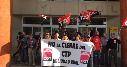 [Ciudad Real] CGT se moviliza contra el cierre del CTP. ¡Trabajadorxs postales plantando cara!