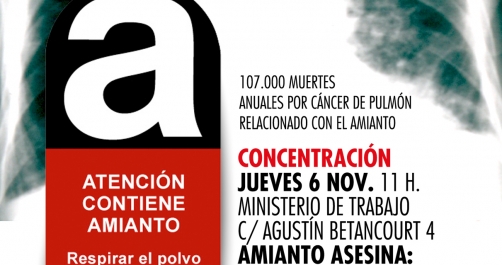 Concentración 6 de noviembre: El Amianto Asesina