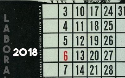 Calendario Laboral 2018 | Ninguna mejora para la plantilla
