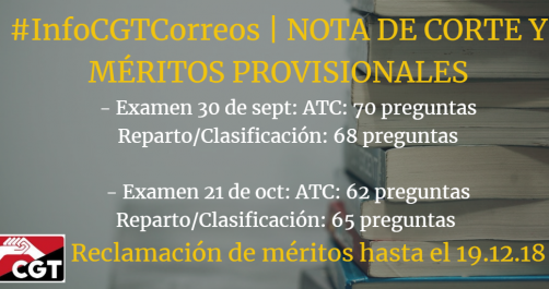 Publicadas las notas de corte y los méritos provisionales de la convocatoria de empleo de 2016